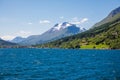 Dramatic sunny and beauty landscape at Hjorundfjord, Norway