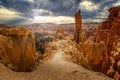 Dramatic sunrise at Bryce Canyon, Utah USA Royalty Free Stock Photo