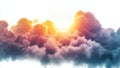 Dramatic Sunrise Through Colorful Cloudscape Stunning Aerial View of Heavenlike Clouds Royalty Free Stock Photo