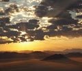 Dramatic sunrise - Namibia Royalty Free Stock Photo