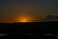 Dramatic sunrise sky with clouds in North Devon, England. Royalty Free Stock Photo