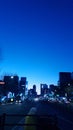 sunrise view of skyline of downtown of seoul city in south korea