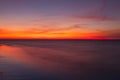 Dramatic sunset on the beach, Cape Cod, USA Royalty Free Stock Photo