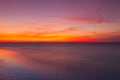 Dramatic sunset on the beach, Cape Cod, USA Royalty Free Stock Photo