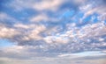 Dramatic sunset clouds and full Moon