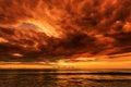 Dramatic Sunset in Karon beach, Phuket, Thailand Royalty Free Stock Photo