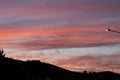 Dramatic sunset landscape at Urla, Izmir, Turkey