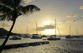 Dramatic sunset at Manchioneel Bay, Cooper Island Beach Club, Cooper Island, BVI