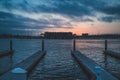 Dramatic Sunset at Marina del Rey Royalty Free Stock Photo