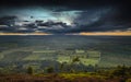 Dramatic Sunset over British Countryside Royalty Free Stock Photo