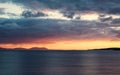 Sunset at Gairloch in  Highlands of Scotland Royalty Free Stock Photo