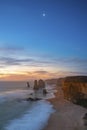 Dramatic sunset sky above The Twelve Apostles Royalty Free Stock Photo