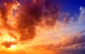 Dramatic sunset sky Royalty Free Stock Photo