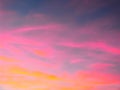 Dramatic sunset sky background with fiery clouds Royalty Free Stock Photo