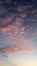 Dramatic Sunset Sky with Fiery Clouds Royalty Free Stock Photo