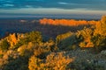 Dramatic sunset sky over Grand Canyon national park on south rim Royalty Free Stock Photo