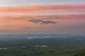 Dramatic Sunset Sky over the Hudson River Royalty Free Stock Photo