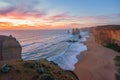 Dramatic sunset sky at The Twelve Apostles, Great Ocean Road Royalty Free Stock Photo