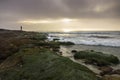 Dramatic Sunset Sky on Windansea Beach south of La Jolla California Royalty Free Stock Photo