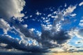 Dramatic sunset stormy cloudscape Royalty Free Stock Photo