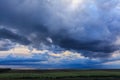 Dramatic sunset stormy cloudscape Royalty Free Stock Photo