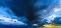 Dramatic sunset stormy cloudscape Royalty Free Stock Photo
