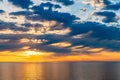 Dramatic sunset viewed from Hallett Cove Beach