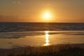 Dramatic Sunsets and Sunrises Over the Coastal Beaches and Ocean of Tropical Florida
