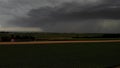 Dramatic Supercell Storm Aproaching the City