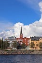 Thunderclouds tower over LuleÃÂ¥ Royalty Free Stock Photo