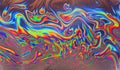 Dramatic trippy soap bubble abstract