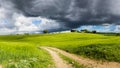 Dramatic Tuscany landscape,Italy Royalty Free Stock Photo