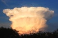 Dramatic unique cloud on beautiful blue sky Royalty Free Stock Photo