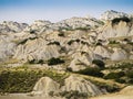 Dramatic view of Aliano badlands calanchi, Matera province, Italy