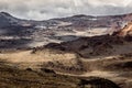 Dramatic view of desolated land of Tongariro National Park resembling Mordor from Lord of The Rings Royalty Free Stock Photo