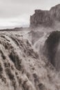 Dramatic view of famous Iceland waterfall Dettifoss
