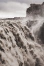 Dramatic view of famous Iceland waterfall Dettifoss