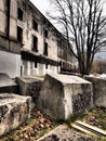 Dramatic view of the former Nazi Party congress building Royalty Free Stock Photo