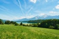 Dramatic view of lake Faaker See from Drobollch village in Carinthia, Austria Royalty Free Stock Photo