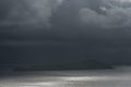 Thunderstorm by Moon Island, Titicaca Lake, Bolivia Royalty Free Stock Photo