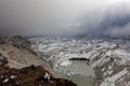Dramatic view over Ngozumpa glacier and grey.