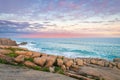 Dramatic view of Port Elliot rocky coast Royalty Free Stock Photo