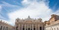 Dramatic View of Saint Peter's Basilica and Square