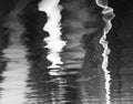 Dramatic water reflections background Royalty Free Stock Photo