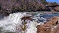 Dramatic Waterfall Blue & Green