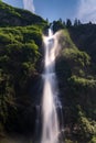 Dramatic waterfall of Bridal Veil Falls in Keystone Canyon Royalty Free Stock Photo