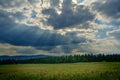 Dramatic weather above Giant Mountains Royalty Free Stock Photo