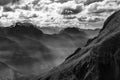 Dramatic weather change on the Swiss Alps