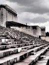 Dramatic west view of the defunct tribune of the former Nazi Party rally grounds Royalty Free Stock Photo
