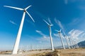 Dramatic Wind Turbine Farm in the Desert of California.